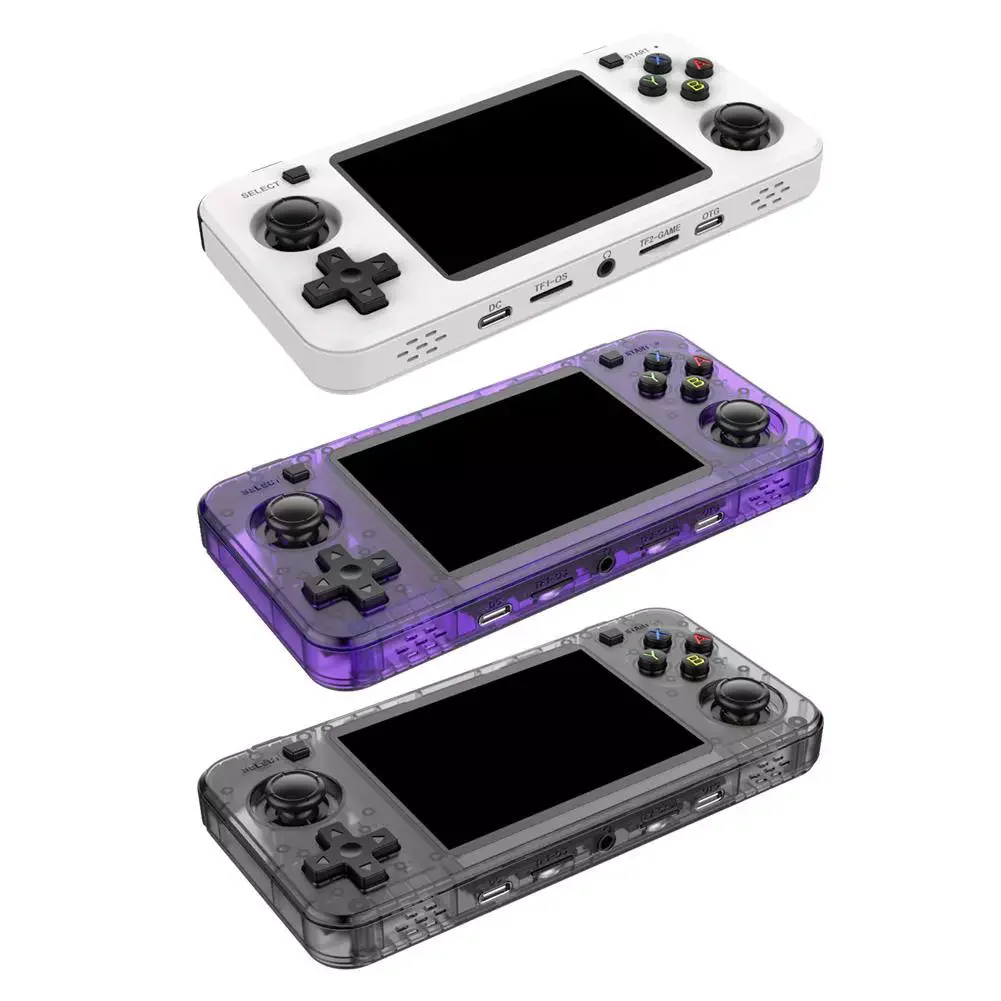 R36h console de jogos portátil tela ips de 3.5 polegadas linux rk3326 retro 64/128gb sistema linux de código aberto consoles de jogos clássicos