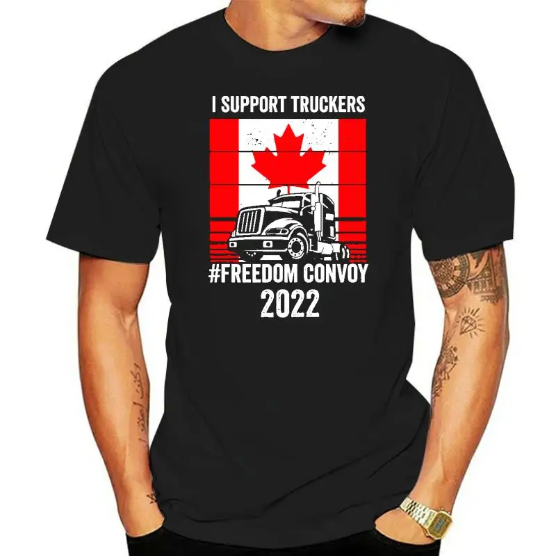 2024 Fashion Leisure Freedom Convoy 2024 Canada Trucker Civil Disobedience Funny T-shirt Cotton Graphics Tshirt Brands Tee Tops