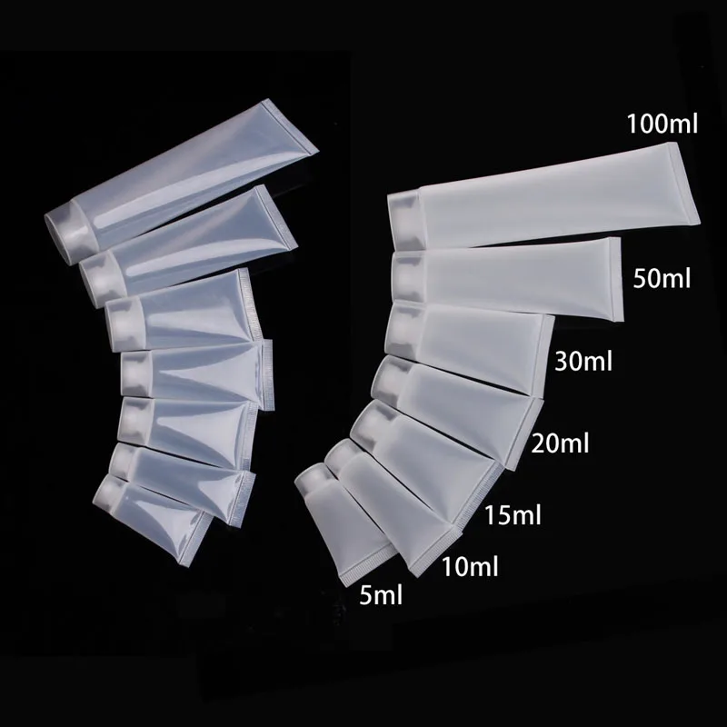 1 PC ภาษาโปลิชคำ Empty CLEAR Tube เครื่องสำอางค์ครีมโลชั่นคอนเทนเนอร์แต่งหน้าขวดใหม่ Dropshipping