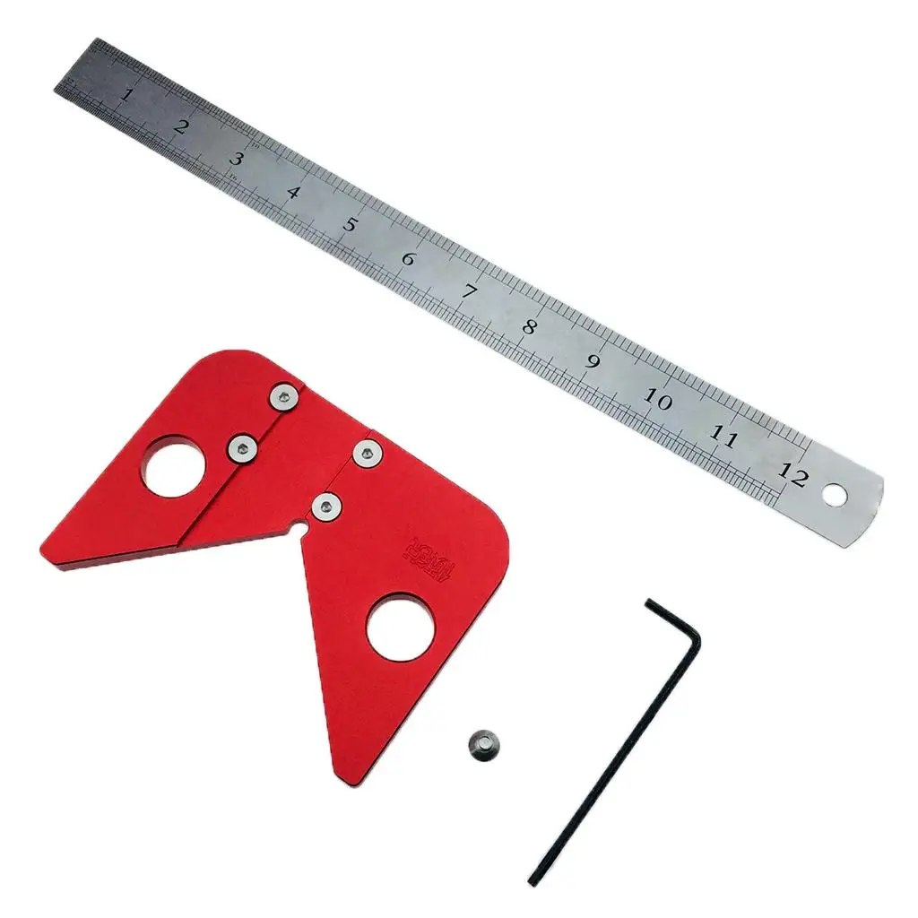 Круглые центральные линии, линейка для рисования и рулетка и инструменты для рисования