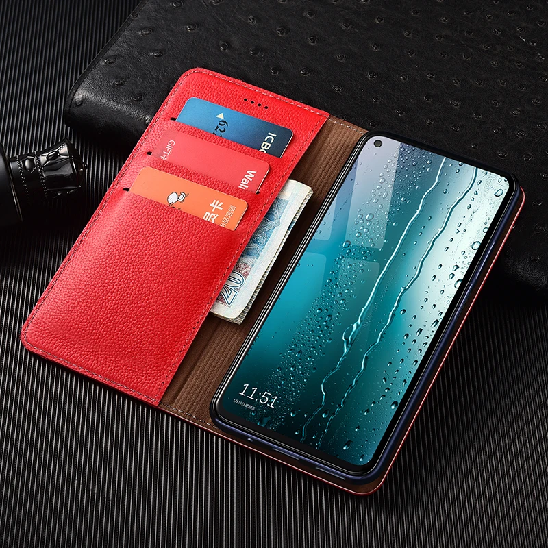 

Lychee Pattern Luxury Leather Wallet Phone Case For XiaoMi Mi 10 10i 10s 10T Pro Case 10T Lite Magnetic Flip Cover