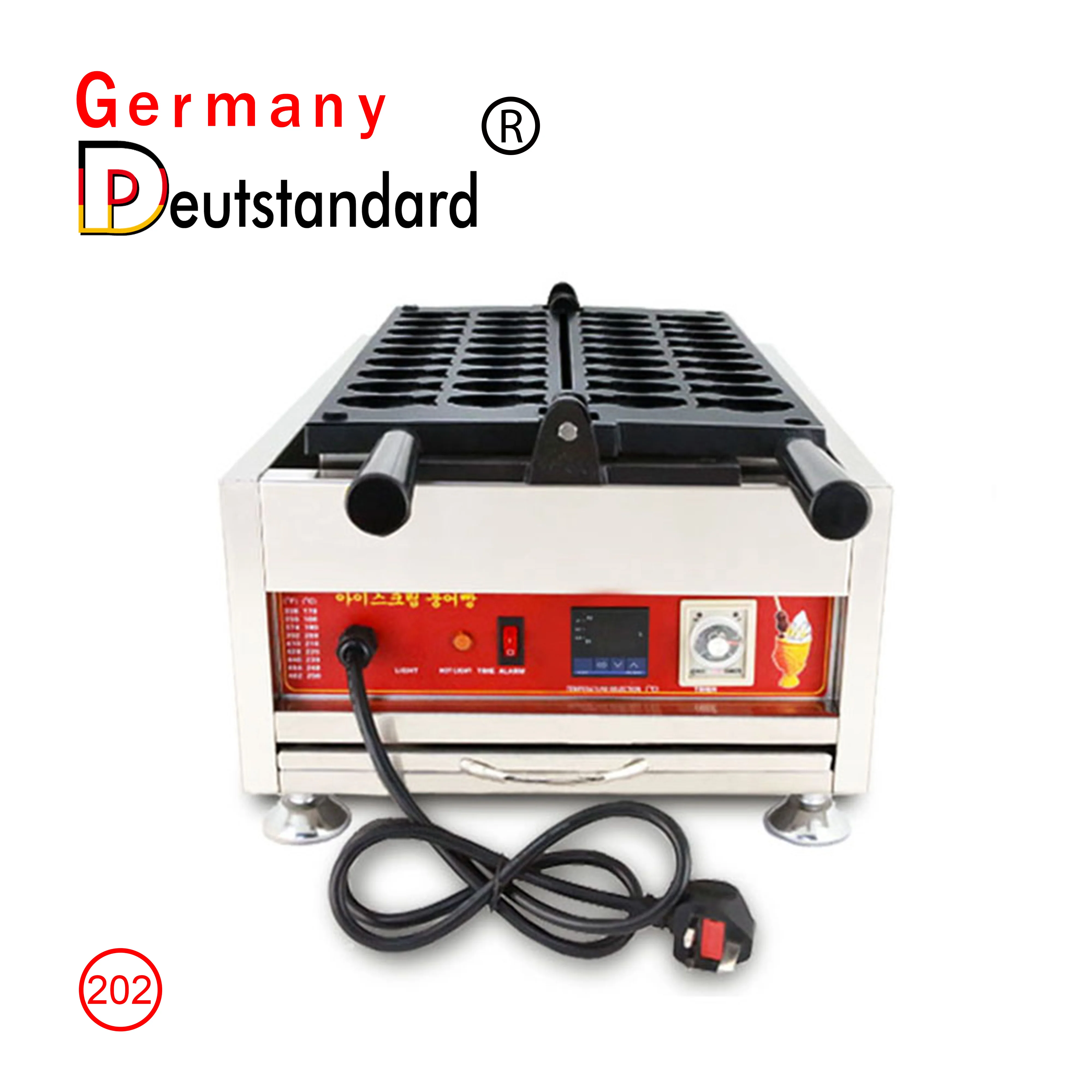 Snacks Machinery Mini Custard Taiyaki Maker Commercial Taiyaki Fish Mold Pan Equipment Japanese Taiyaki Fish Shaped Cake Oven