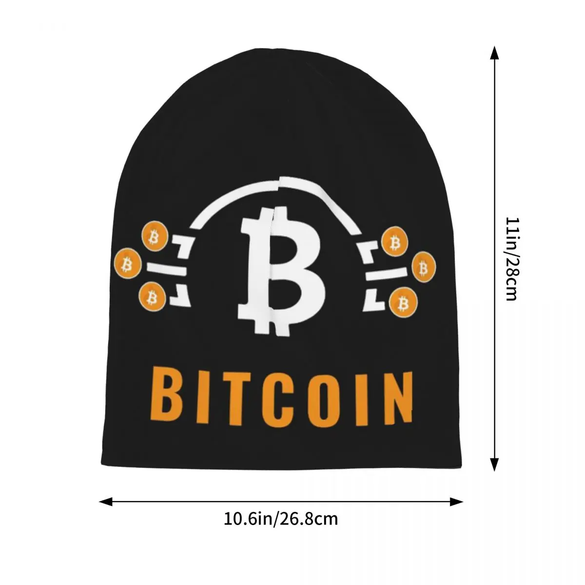 Bitcoin BTC The Banks Buy Bitcoin Unisex Adult Beanies Caps Knitted Bonnet Hat Warm Hip Hop Autumn Winter Outdoor Skullies Hats