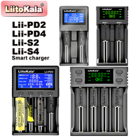 Liitokala Lii-PD4 Lii-PD2 Lii-S4 Lii-S2 Rechargeable 18650 Battery Charger 3.7V Li-ion 1.2V NiMH 26650 21700 18350 18500 AAA