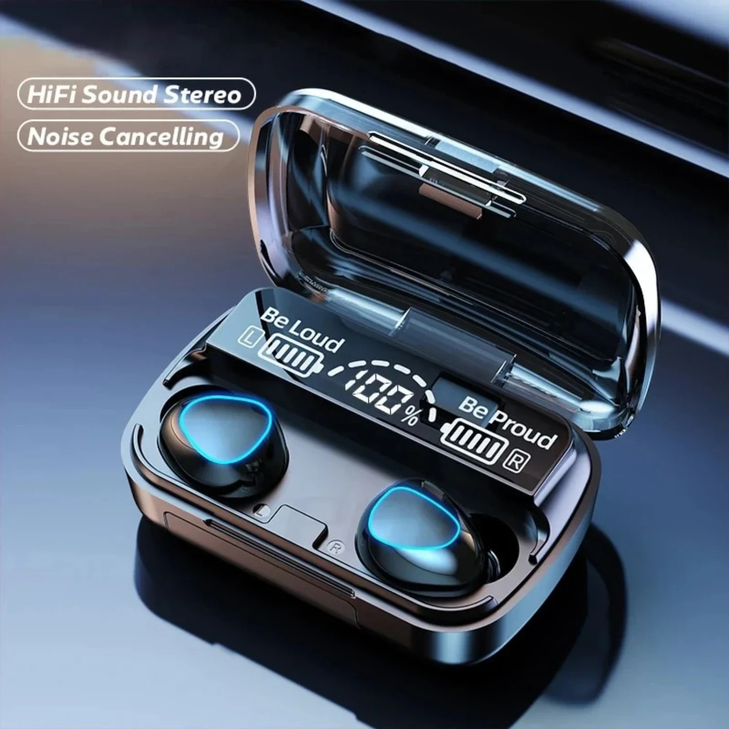 

TWS Wireless Bluetooth Earphones, Gaming Earphones, Sports Earphones with Call Microphone 3D Surround Sound