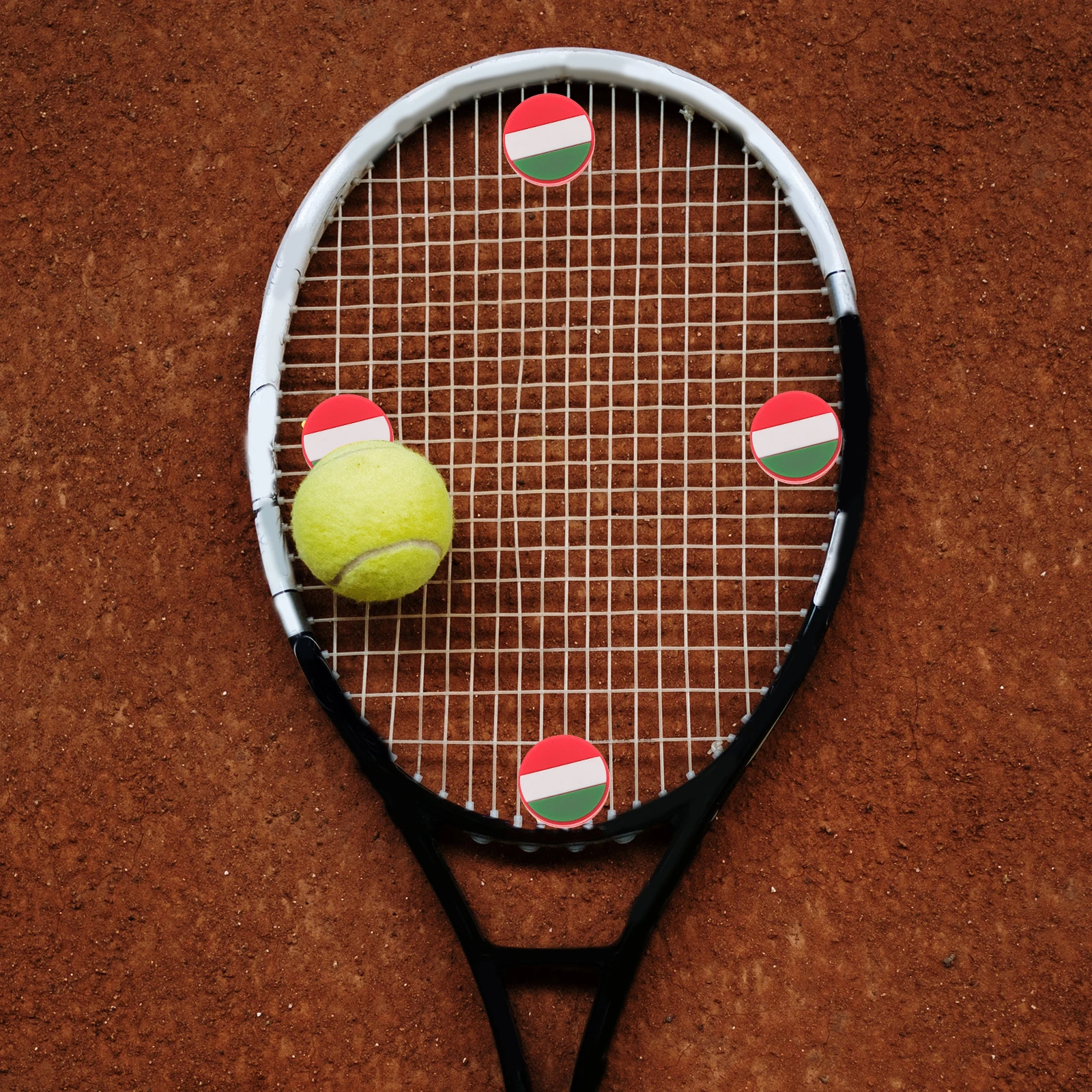 

4Pcs Premium Silicone Tennis Shock Absorber Flag Shape Vibration Dampener for Racket Grip Tape Sports Equipment Protection