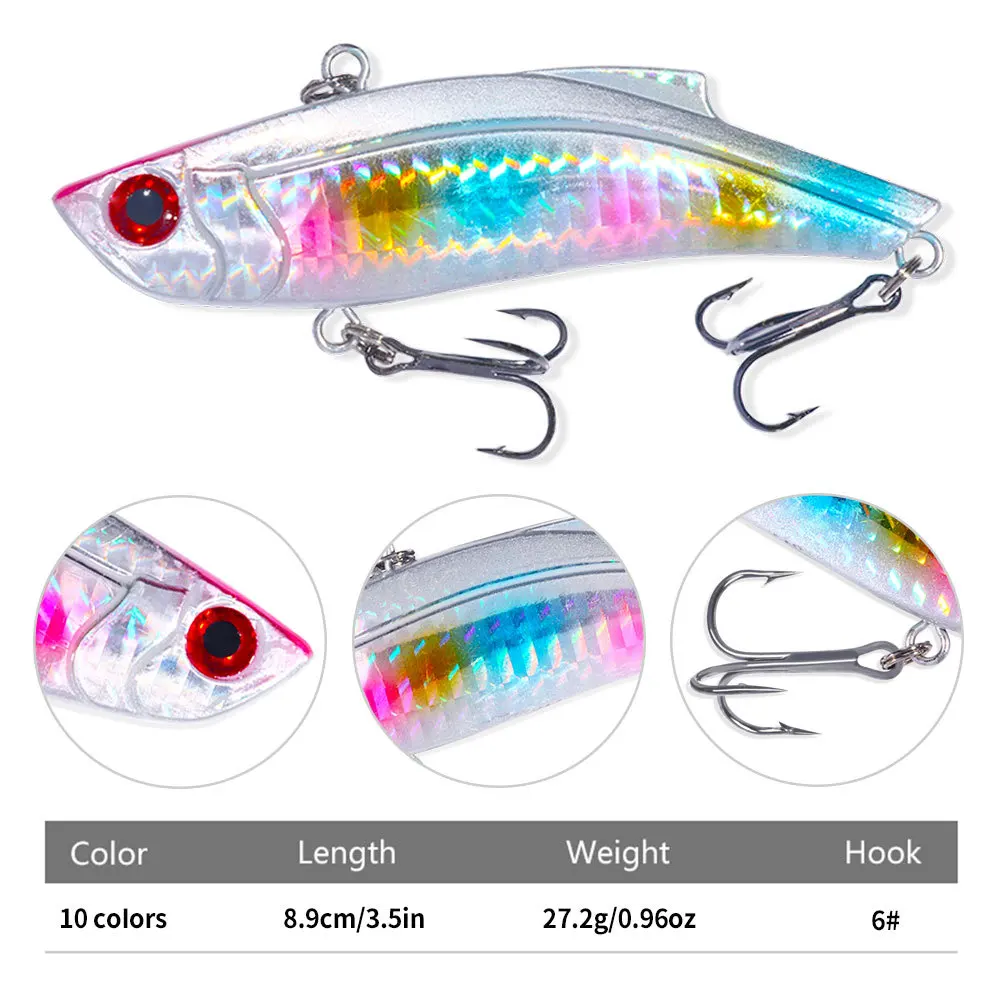 VIB Lures for Fishing  9CM-28G Sinking Vibration Crankbaits Fishing Goods Artificial Bait Wobblers Winter Bass Pike Victims