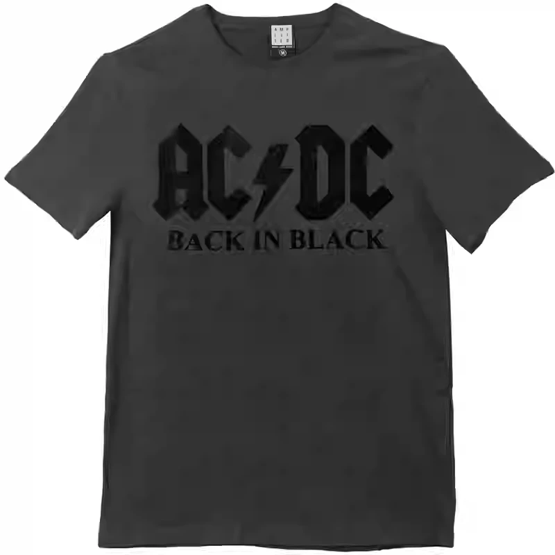 

Classic Bolt Logo ACDC Band Punk Rock American Vintage Oversized High Street T-Shirt