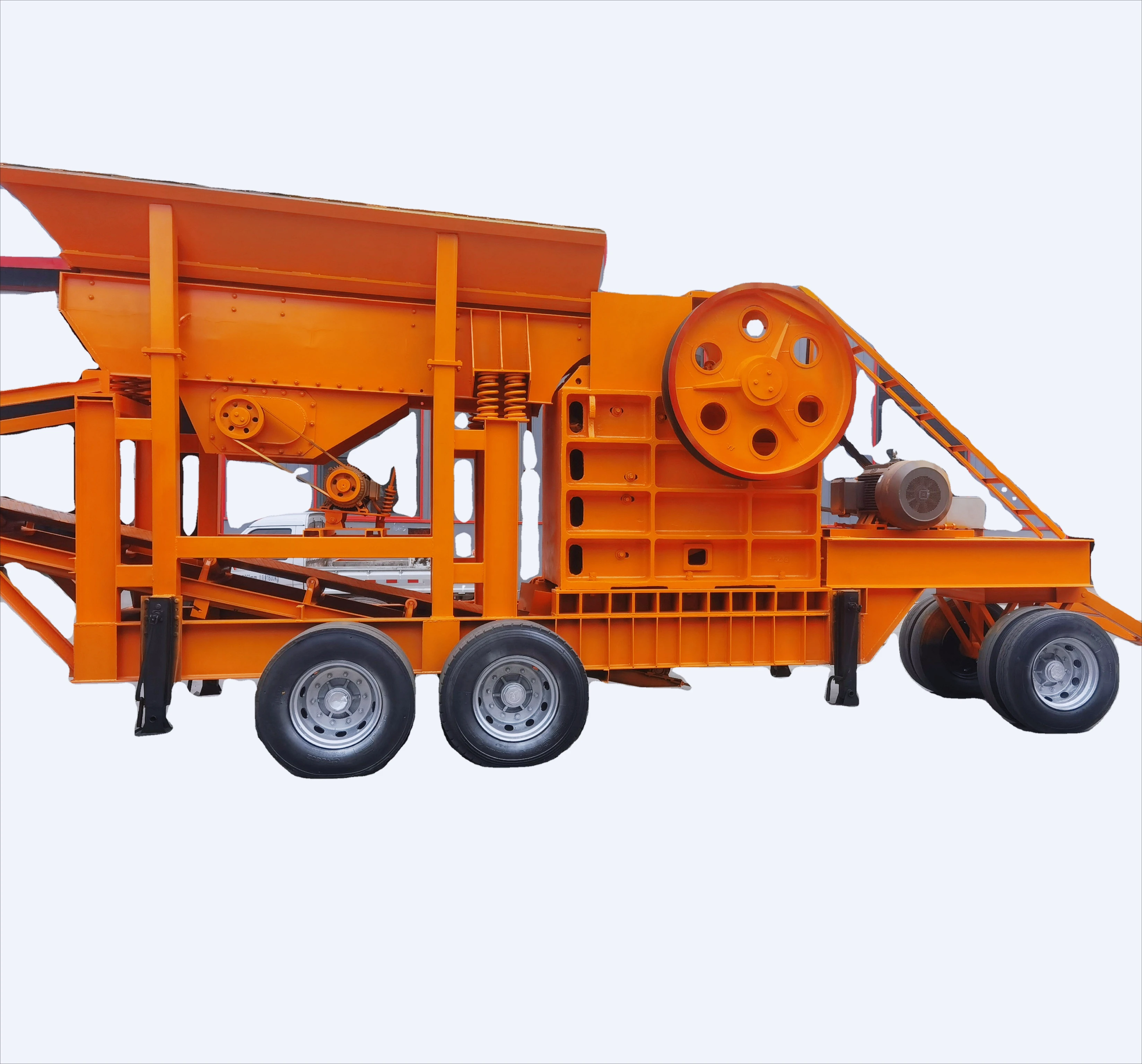 Primary Concrete Rock Mobile Stone Crusher 200tph Capacity Mining Quarry Granite Basalt Limestone Gravel Crushing Machine Price