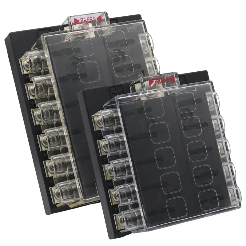 

Vehicle and ship modification fuse holder 6 road 8 road 10 road 12 road, multi-way fuse box car medium fuse holder