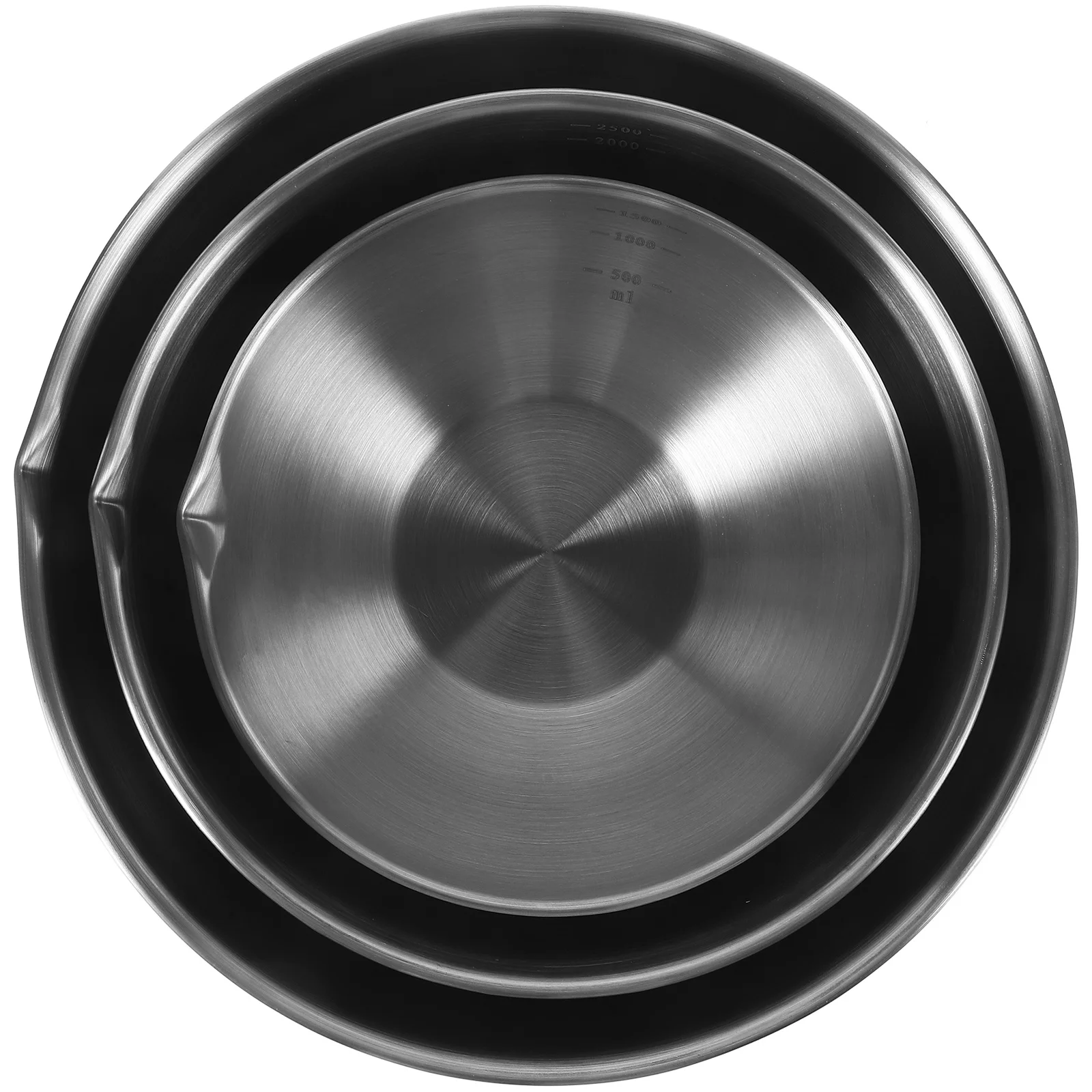 

3Pcs Stainless Steel Shallow Salad Mixing Bowl Kitchen Mixing Basin Food Prep Bowls Bowl for Kitchen Soup Bowls