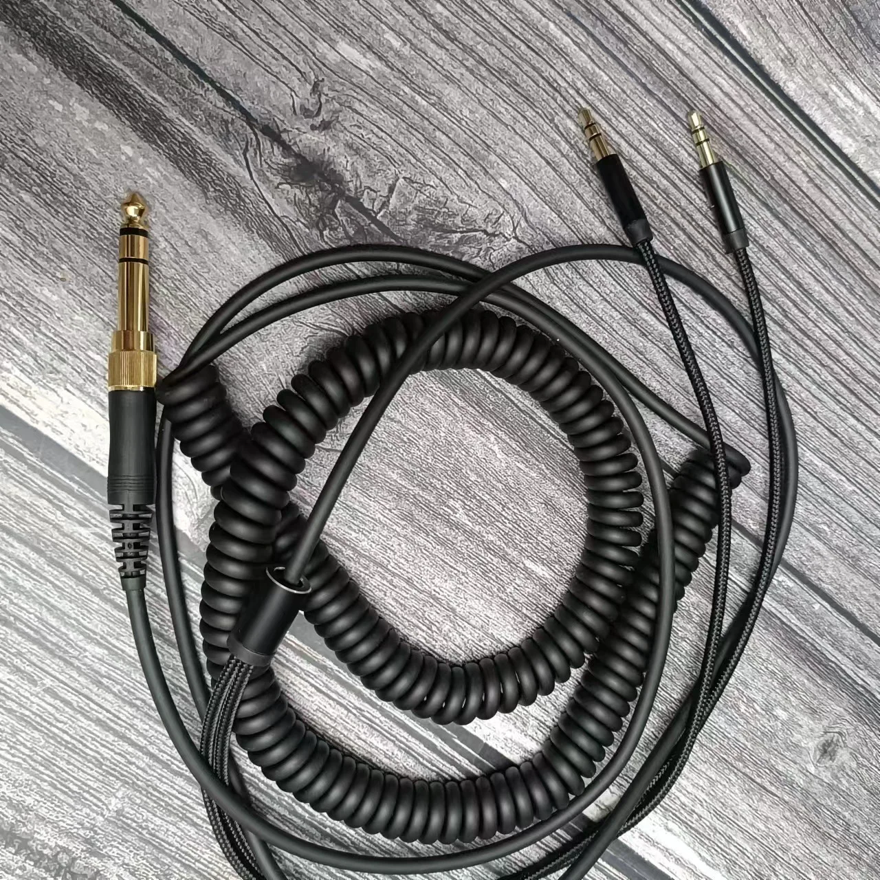 Hochwertiges Audiokabel für Denon AH-D600/D7200/D7100/D9200/D5200 Kopfhörer, 3,5mm+6,35mm auf 3,5mm Stecker, HIFI-Audiokabel. – Detail 3