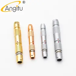 Gold Rose Gold FGG PHG 0B 1B Aviator 4Pin Plug Socket Push-Pull Self Locking For DIY USB Keyboard Cable, Audio Cable