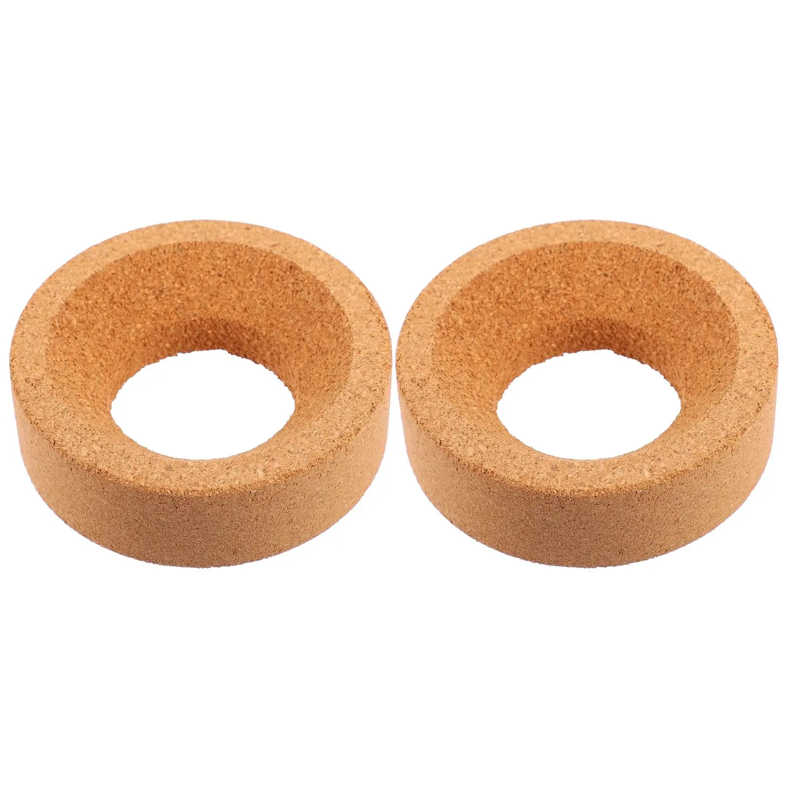 

2pcs Cork Flask 100mm Round Bottom Holders Laboratory Pad Base Chemical Resistance Soft Wood Rack