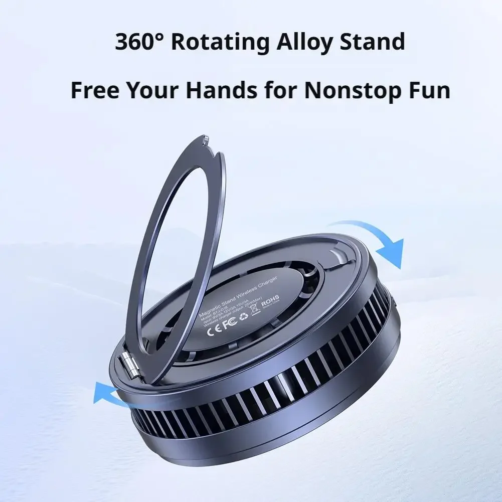 25W Magnetic Wireless Charger Phone Cooler Active Refrigeration Radiator Magnet Fast Charging Stand For iPhone Xiaomi