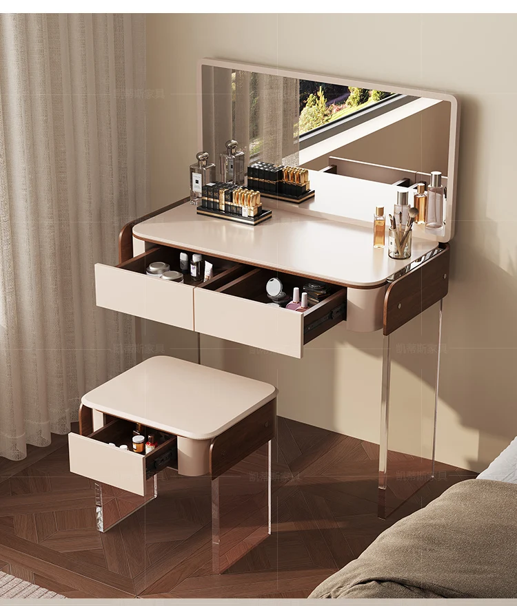 Comò minimalista italiano in legno massello moderno semplice piccolo appartamento camera da letto principale luce lusso alto senso