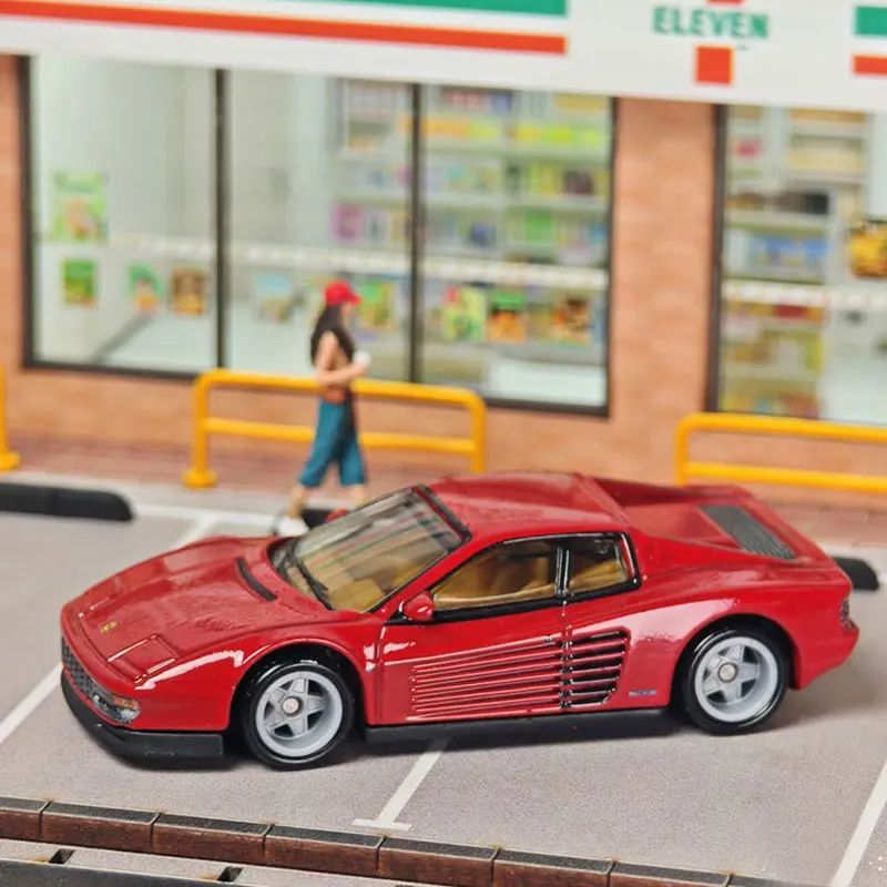 Hot Wheels Ferrari Testarossa Premium Car Culture Modern Classics 1:64 Diecast Model Car Real Riders Metal Body Collectible Toy image 2