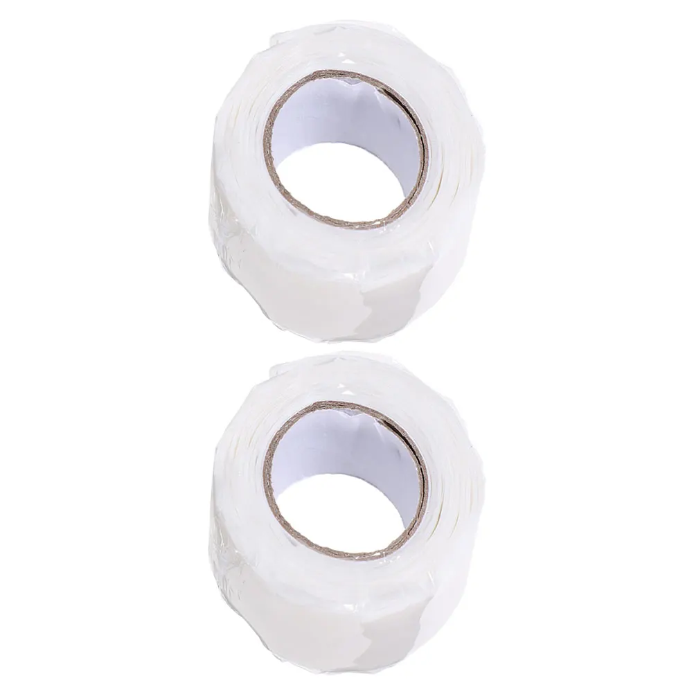 

2 Rolls Waterproof Tape Silicone Rubber Sealing Hose Repair Plumbing Leak Insulating Electrical Ducting Plumbers
