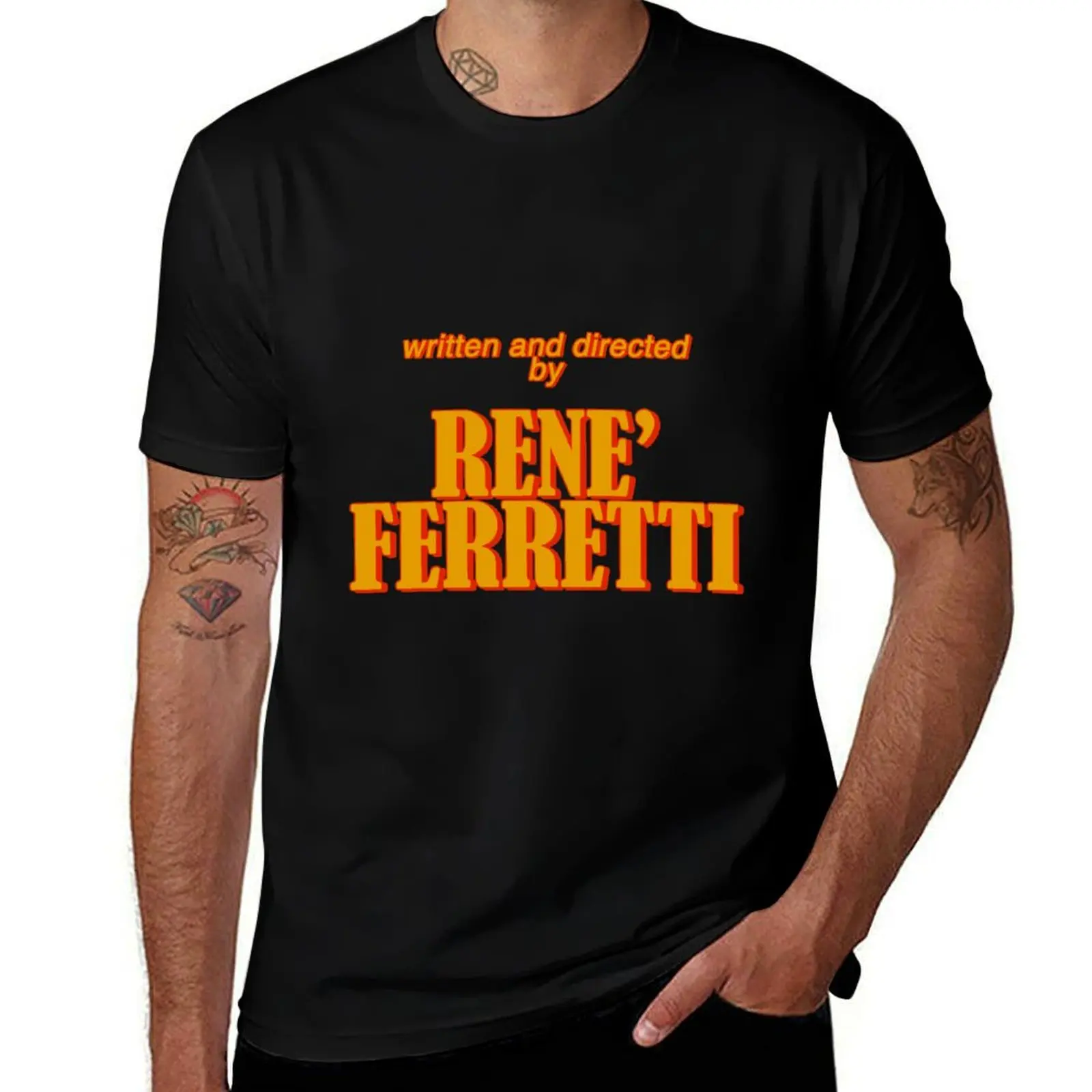Written and Directed by Renè Ferretti T-Shirt man t shirt graphic T-Shirt