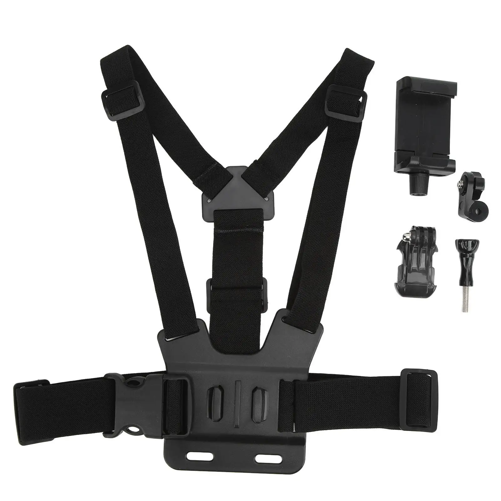 

Adjustable Cellphone Selfie Chest Mount Strap for live Streaming & Sports - Perfect for Riding Cameras