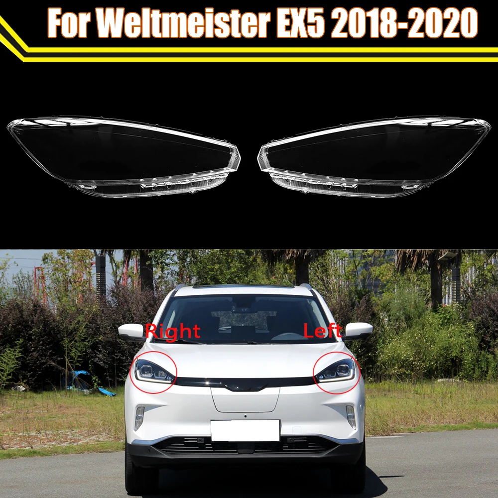 

For Weltmeister EX5 2018-2020 Transparent Shade Mask Headlight Cover Lampshade Headlamp Shell Plexiglass Auto Replacement Parts