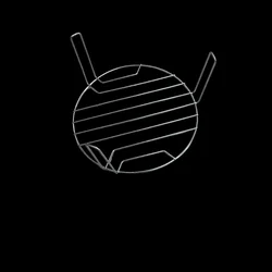 Microwave Oven Grill BBQ Rack Metal Bracket With 3 Legs 208*90mm