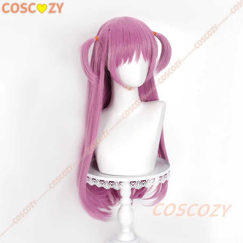 CosplayAnime Summer Pockets Cosplay Wig Long Purple Hair Halloween Party Woman Girls Role Play Wigs view 3