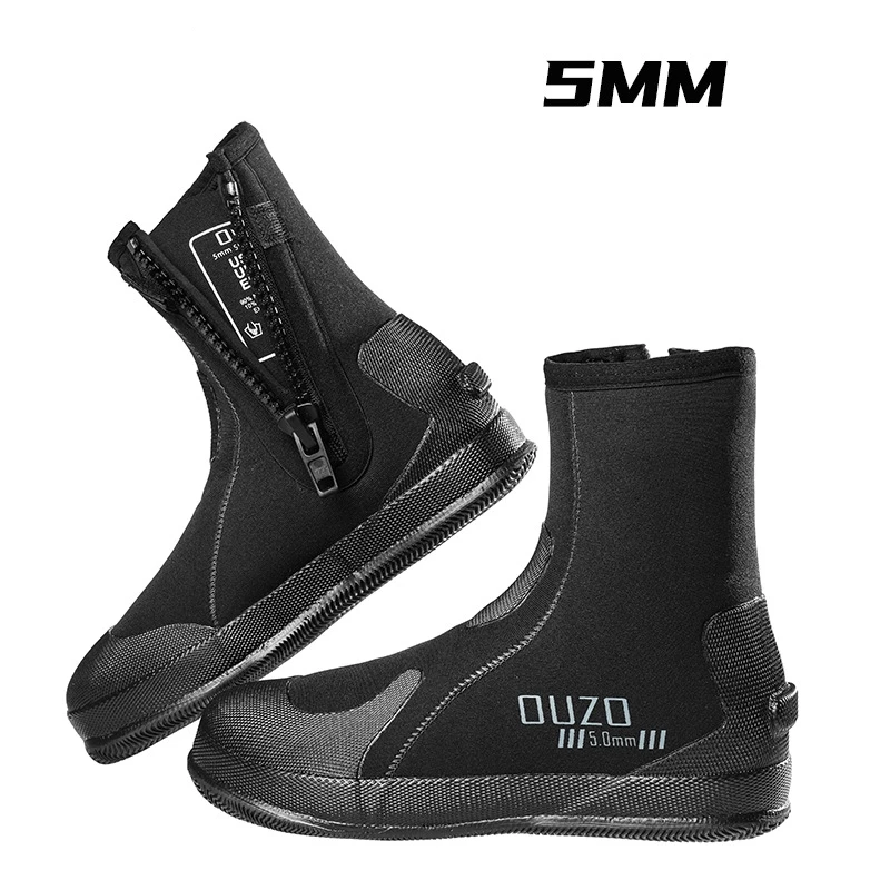 

5MM Neoprene Non-Slip Sole Outdoor Under Water Sports Diving Boots Scuba Spearfishing Kyaking Snorkeling Surfing Boat Swim Shoes