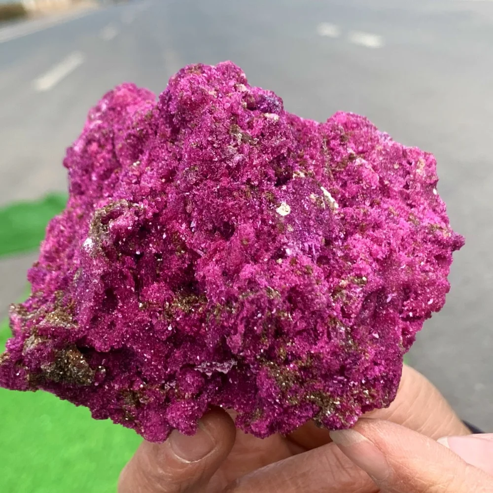 Rubí curativo con epidota, espécimen crudo, cristales naturales de alta calidad, piedras preciosas, decoraciones para el hogar, decoración de habitación, Mineral, energía Mineral, 1 ud.