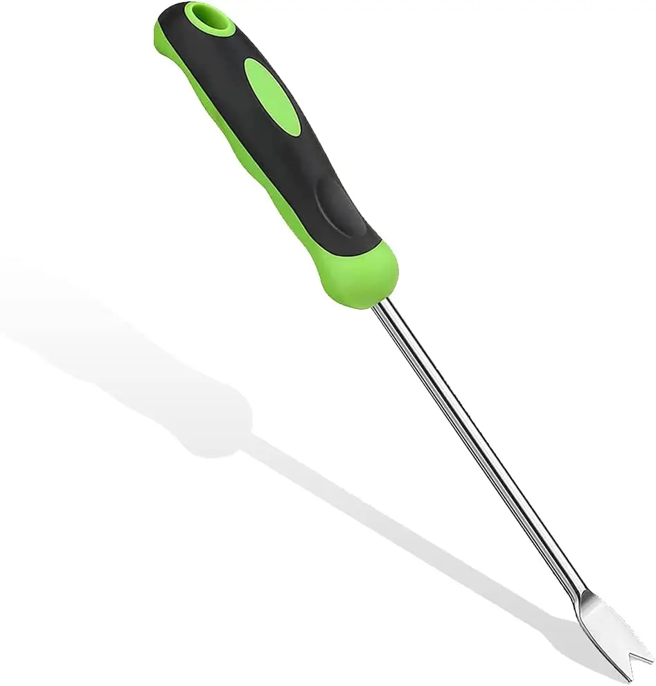 

Stainless Steel Hand Weeder Tool for Garden Lawn, Easy Weed Removal, Ergonomic Handle, 13 Inch
