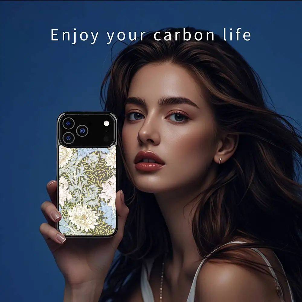 Retro bloemen Hard Case voor iPhone 17 16 15 14 13 12 11 Pro Xs Max Mini Plus