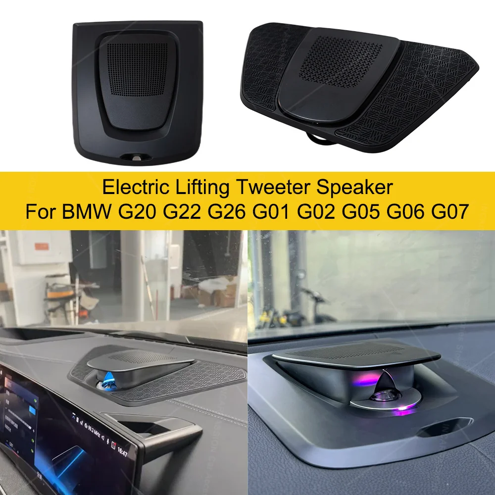 LED Motorized Lifting Center Speaker Ambient Light For BMW 3 4 Series X3 X4 X5 X6 X7 G20 G22G26 G01 G02 G05 G06 Horn Audio Cover