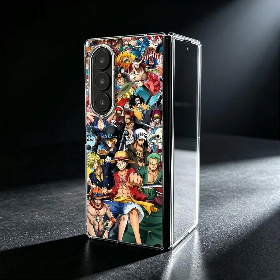 Crew Bond Luffy Phone Funda Case for Samsung Galaxy Z Fold 8 Ultra ZFold6 ZFold7 ZFold4 ZFold5 Z Fold 7 6 5 4 3 ZFold3
