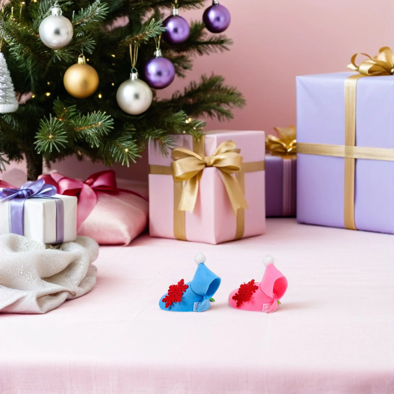 

2Pcs Parrot Cloak Christmas Snowflake Felt Bird Cape Universal Warm Clothes for Cockatiels Parakeets Pet Outfit