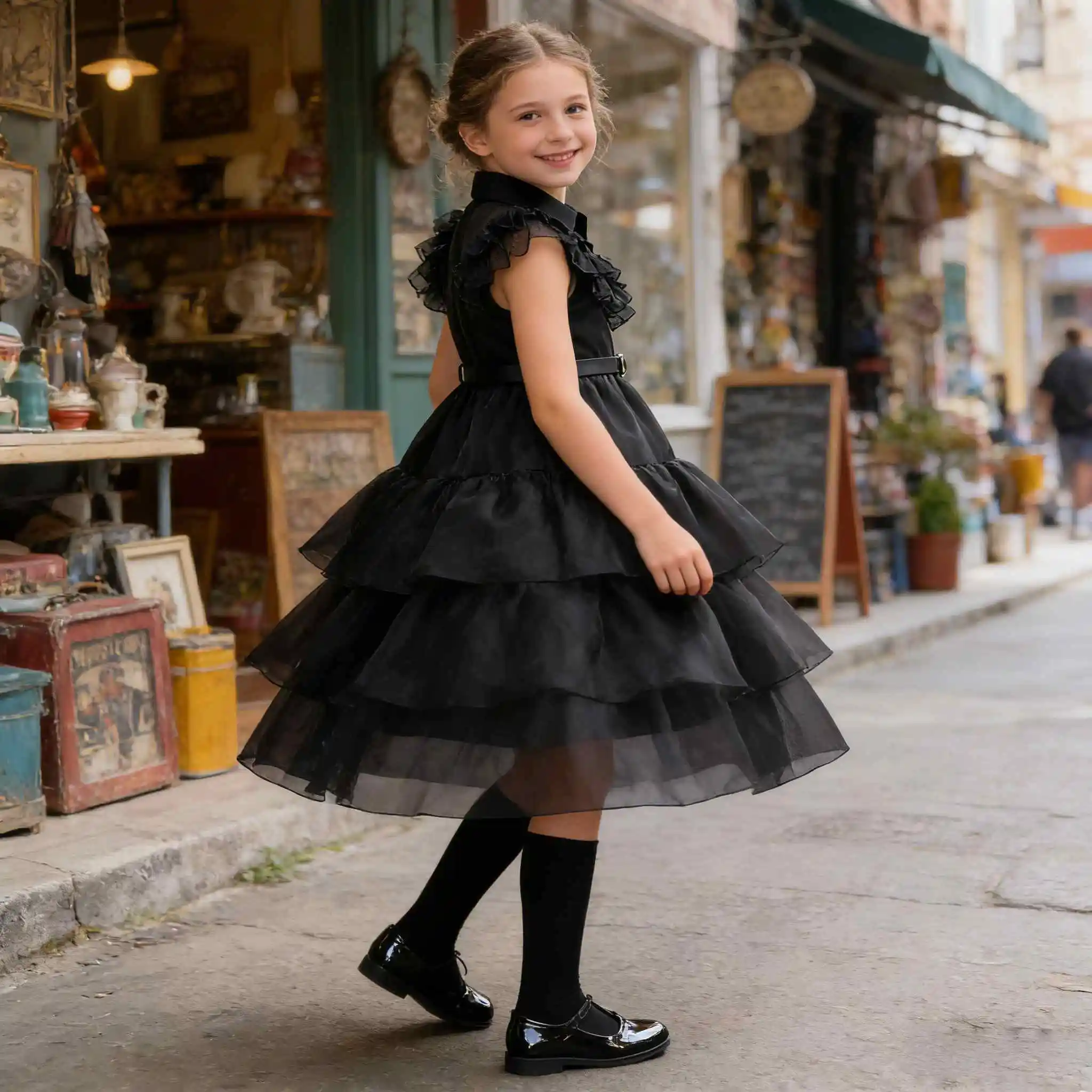 

Длинное сетчатое платье для девочек-подростков 2026 года, нарядное платье для девочек на выпускной, свадьбу, вечеринку, выступление, для детей, для выпускного бала, для уличных фотосессий