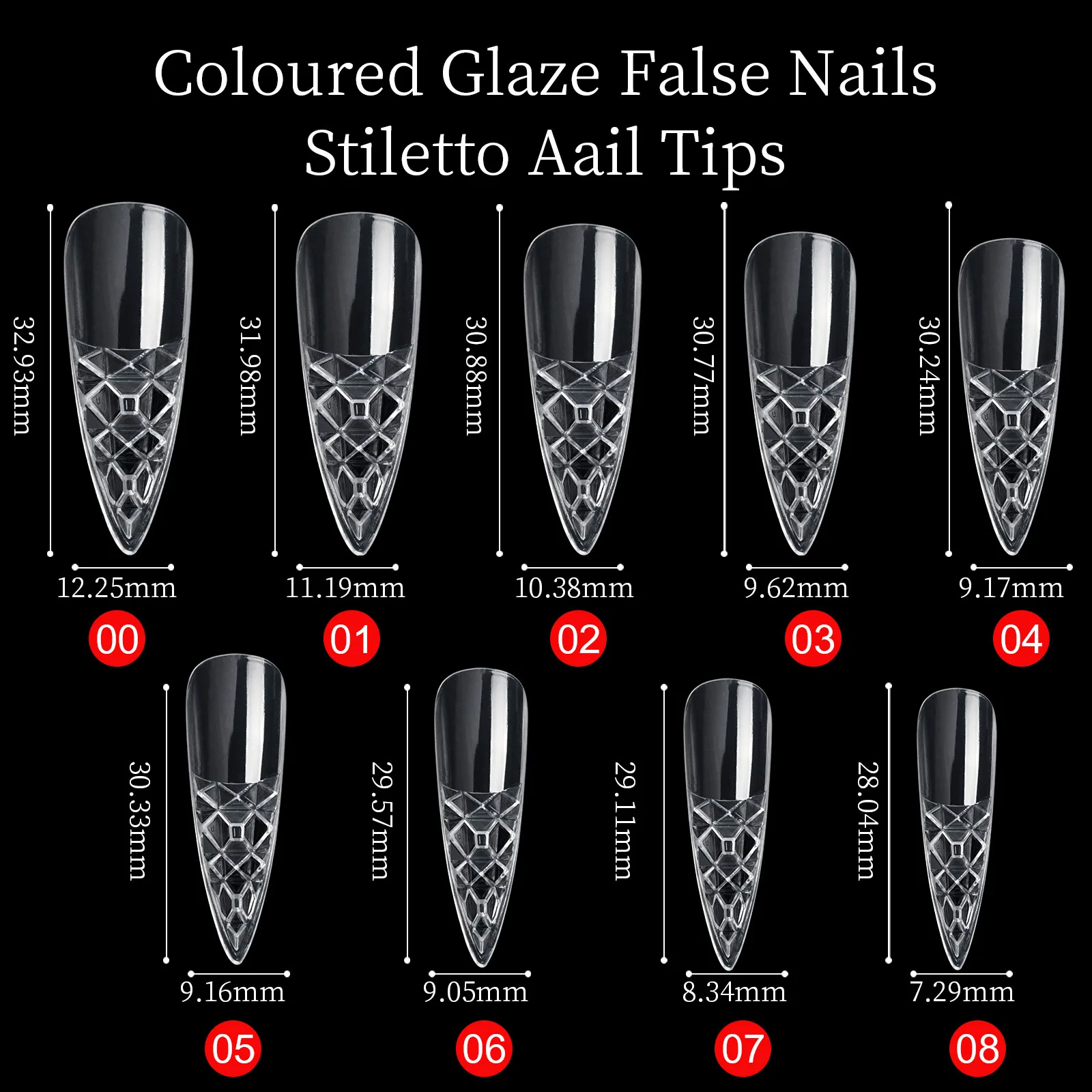 120 teile/schachtel falsche Nagels pitzen transparente trapezförmige lange Spitze Beule 3d Kristall Acryl Gel kristall klare Stiletto Sarg Nagels pitzen