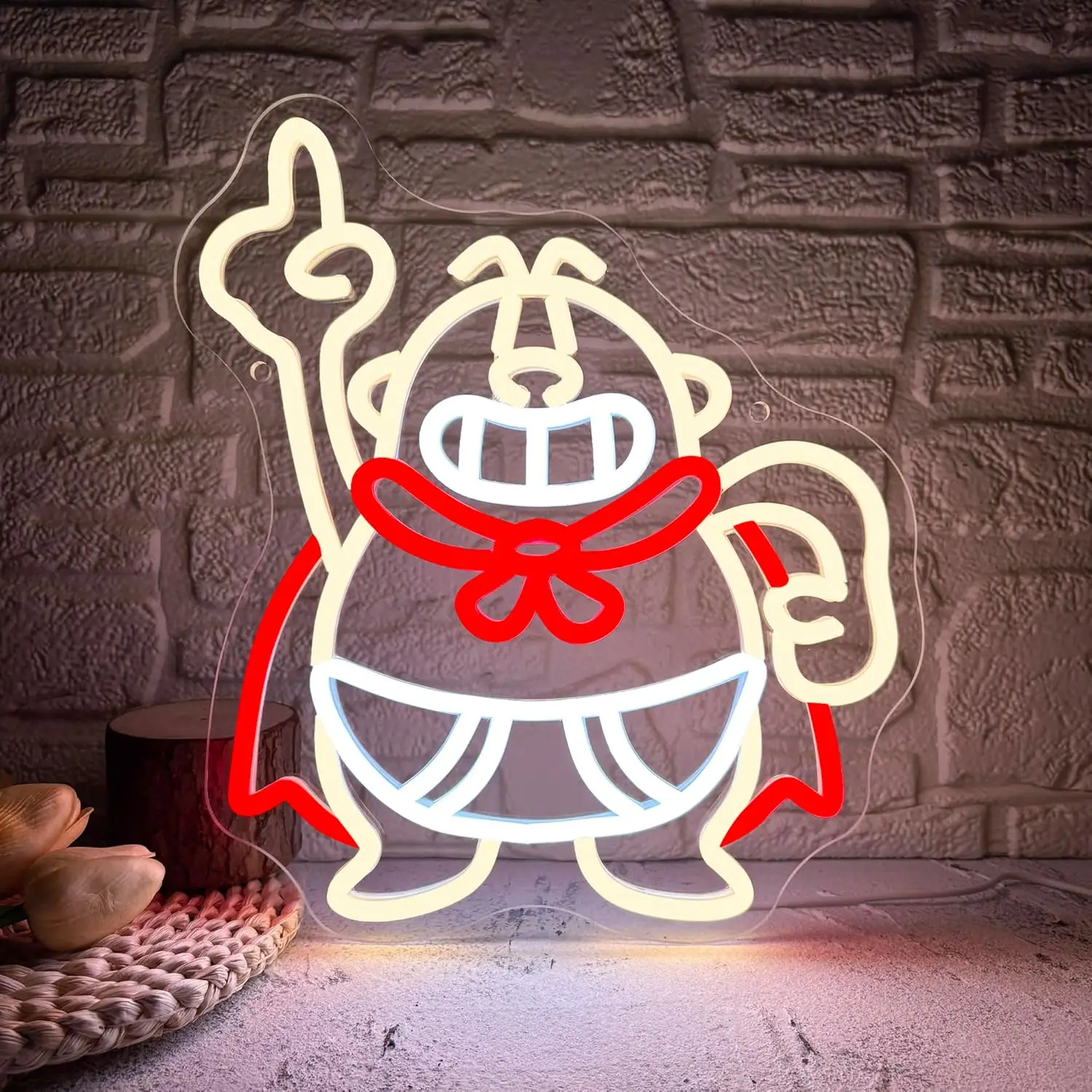 مضحك الكرتون ضوء النيون تسجيل USB عكس الضوء LED النيون تسجيل لغرفة النوم غرف معيشة نادي بار رجل كهف هدايا الحفلات جدار ديكور