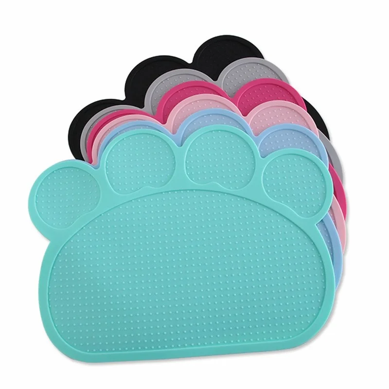 

Waterproof Pet Mat for Dog Cat Silicone Pet Food Pad Pet Bowl Drinking Mat Dog Feeding Placemat easy Washing