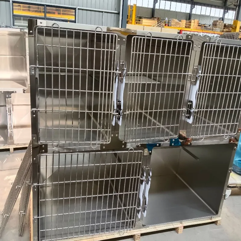 Pet inpatient 304 stainless steel dog  Multi-layer combined infusion Cat and dog hospital foster