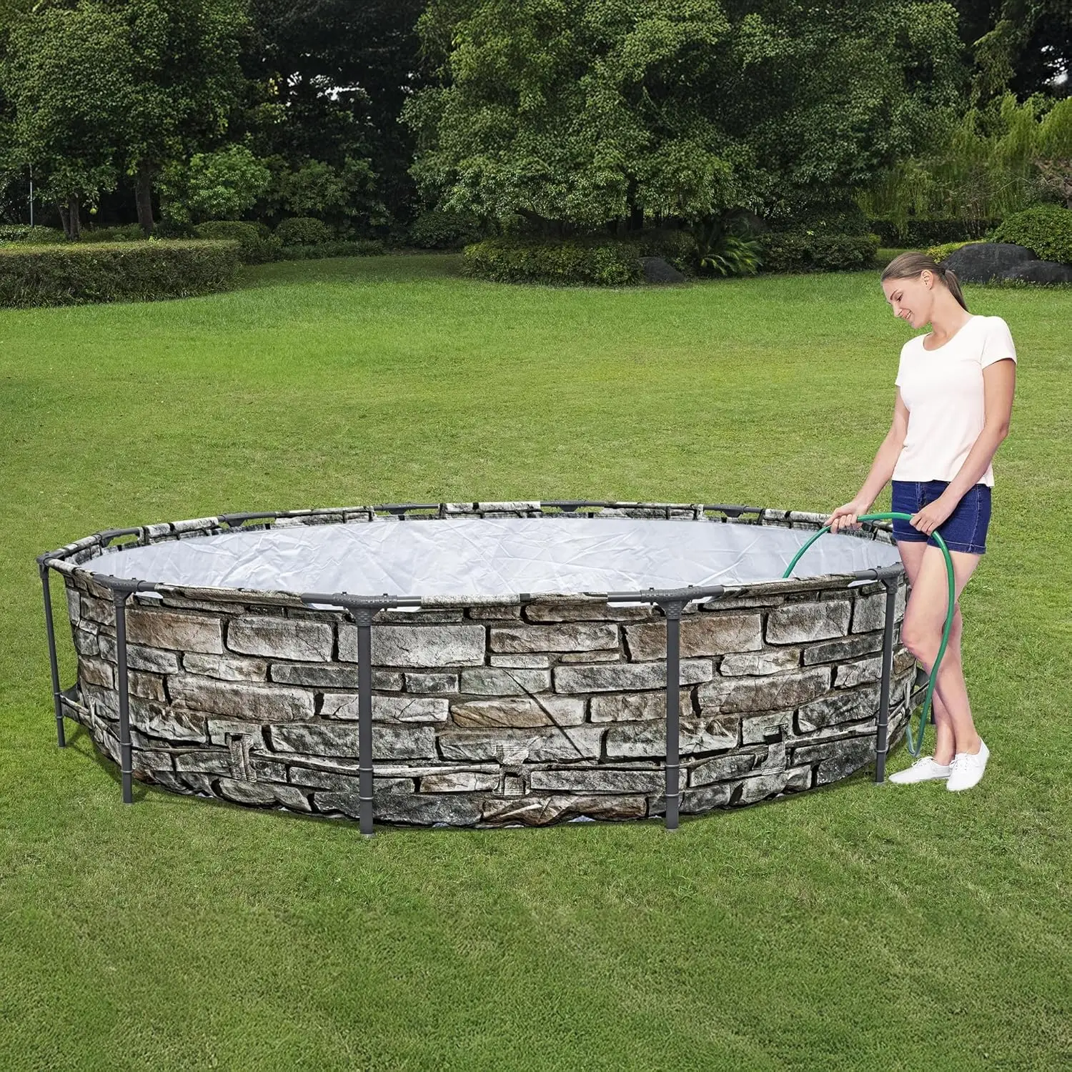 مجموعة حمام سباحة عائلي دائري - مراجعة Outdoor Furniture For Pool وسعره