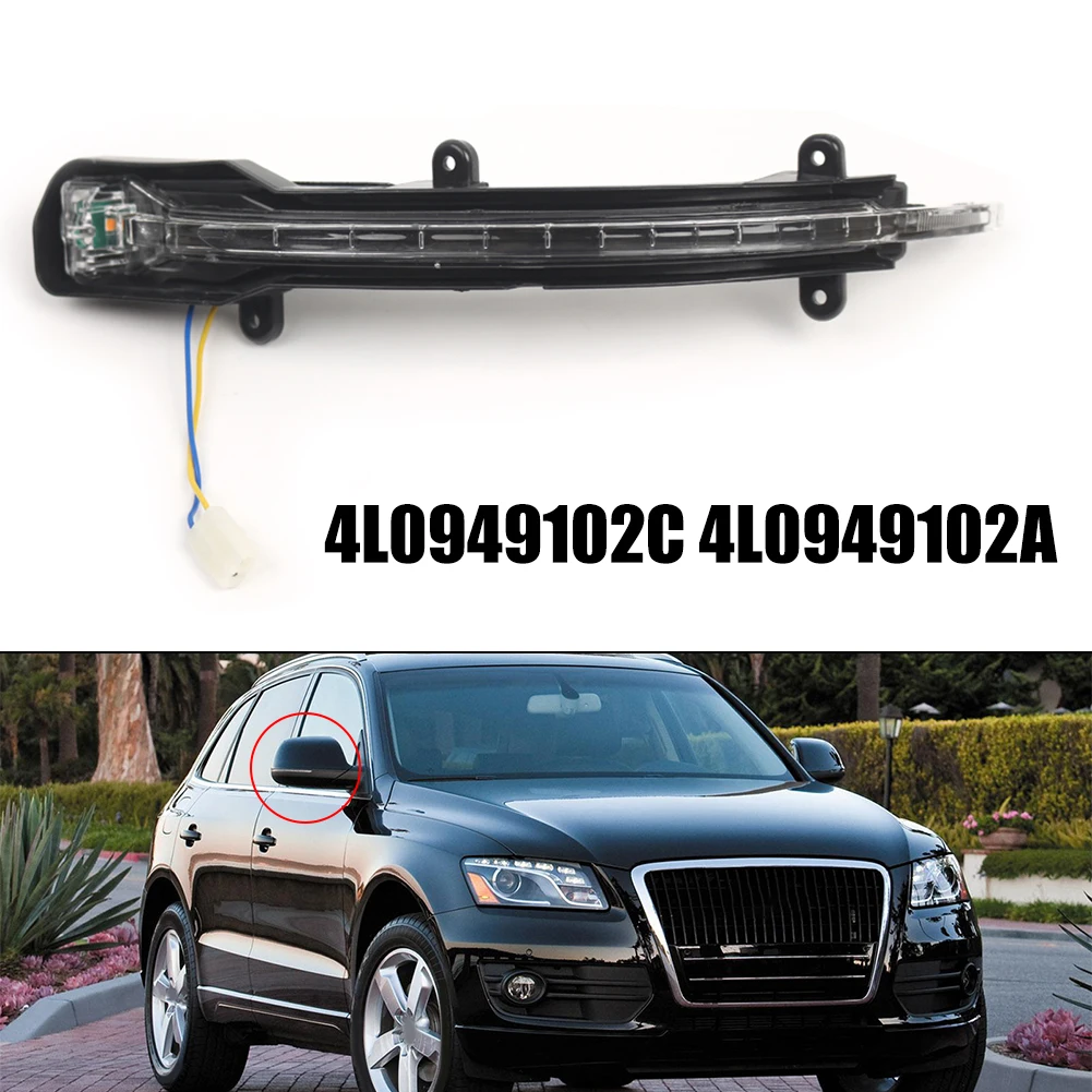 Car Rearview Mirror Turn Signal Light Mirror Indicator Lamp Flashing Light 4L0949101C 4L0949102C For Audi Q7 Q5 MK1 2009-2016 - view 6