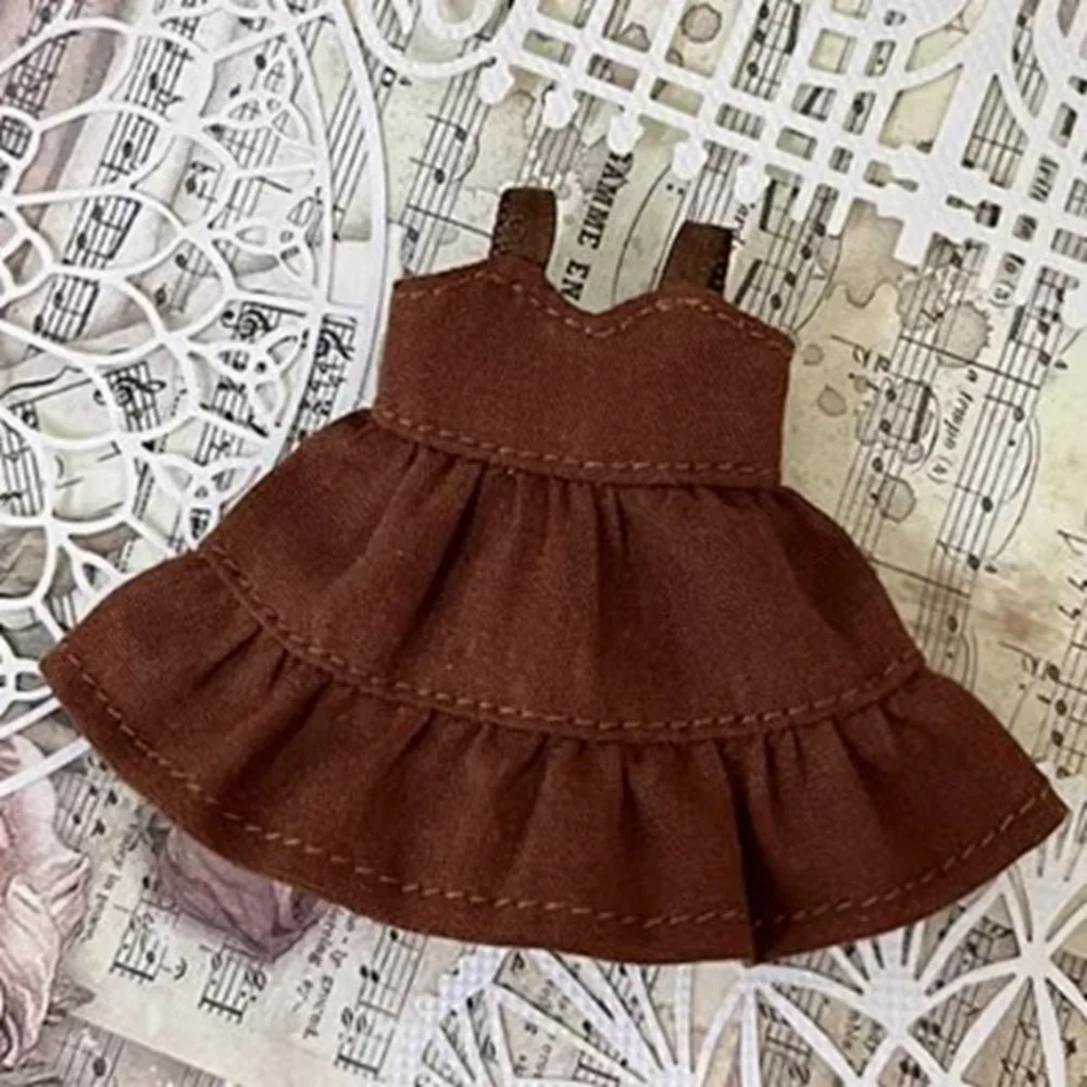 

Handmade Double-layer Skirt Clothes Fashion Solid Color Dolls Nightgown Dress DIY Accessories Clothes Dresses