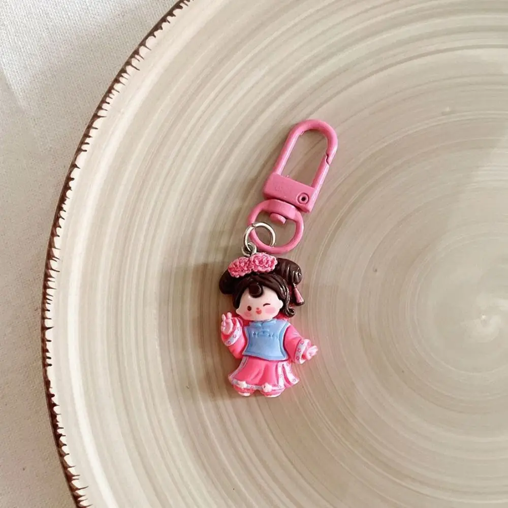 Bag Pendant Cartoon Keychain Ancient Style Chinese Style Tang Dynasty Princess Key Chains Hanging Chain Backpack Charms