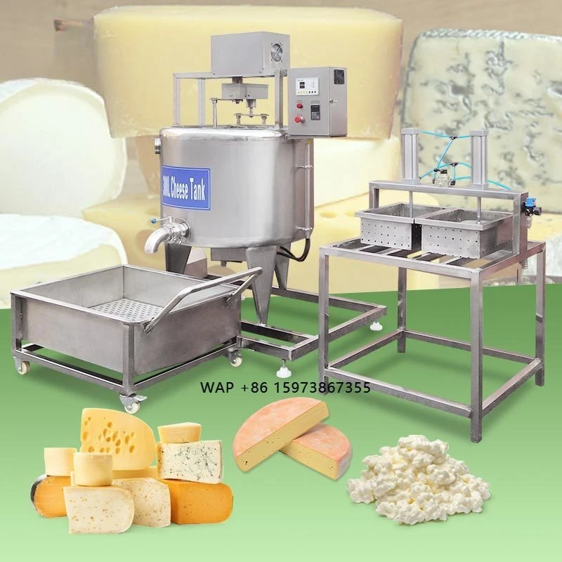 Linha de Produção de Queijo Mozzarella e Halloumi com Prensa para Queijo