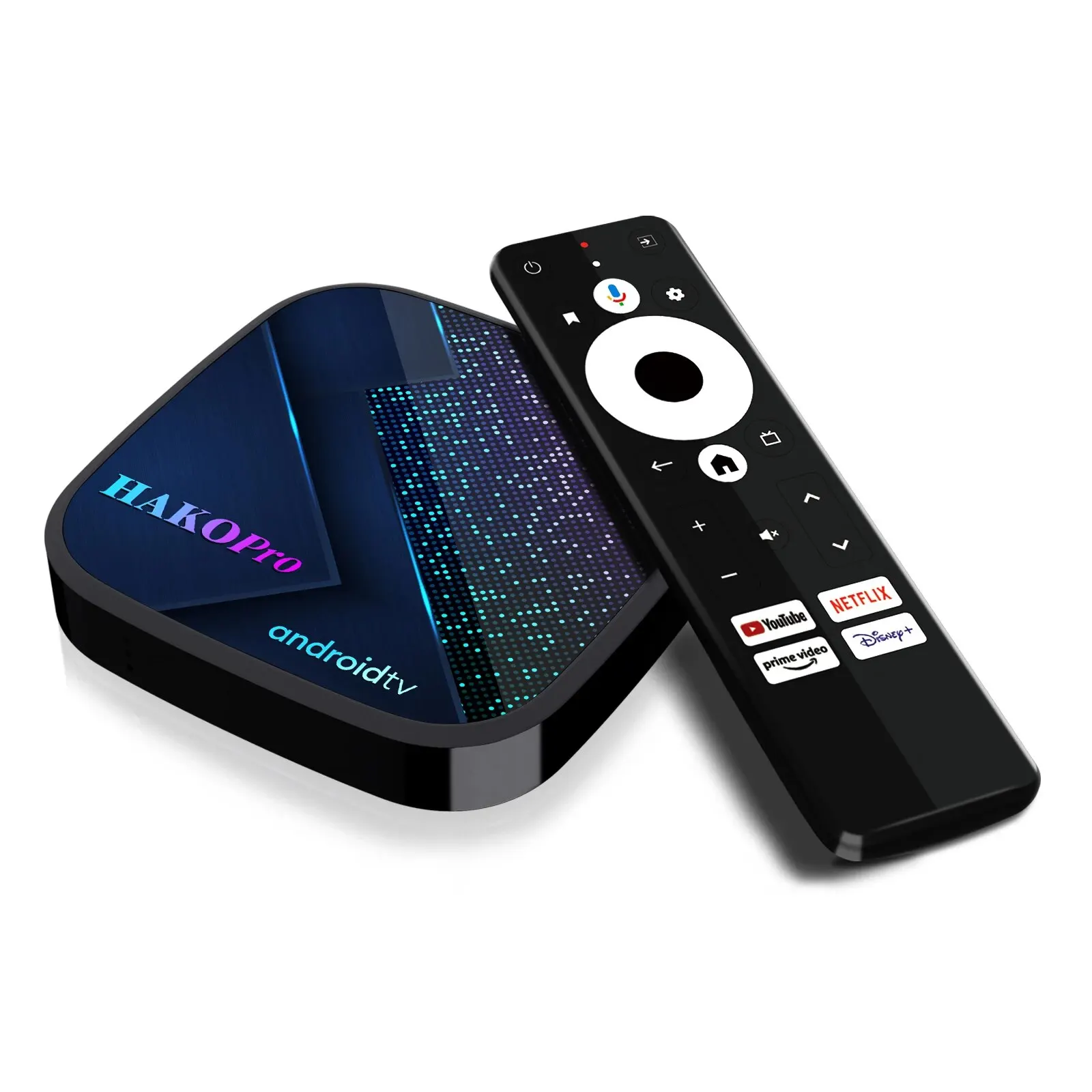 Hiko Pro Andro kotak TV pintar Android, Set Top Box 11 sertifikasi Google Amlogic S905-Y4 Dual Wifi BT5 4K Media Player