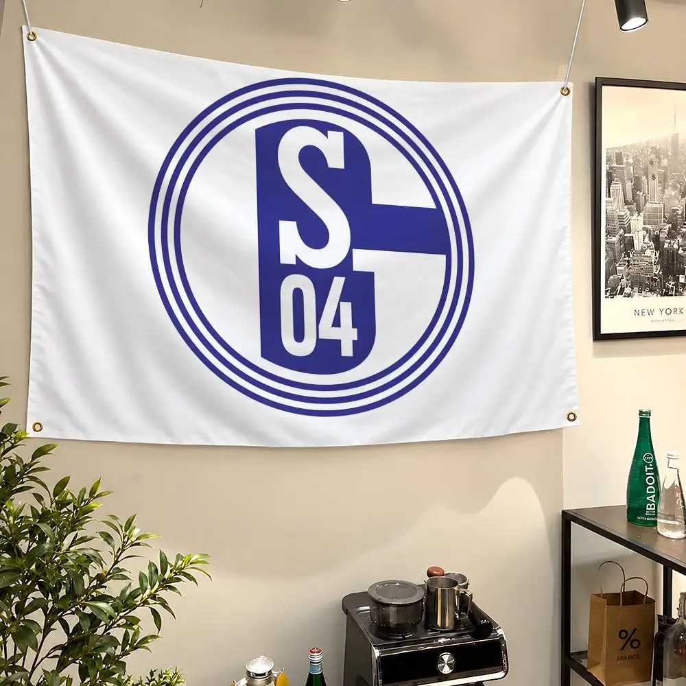 Flags Royal Wall Hanging Flag 04 Banners For Birthday Parties Outdoor Bedroom Football Club Dorm Blues Schalke Room Decor