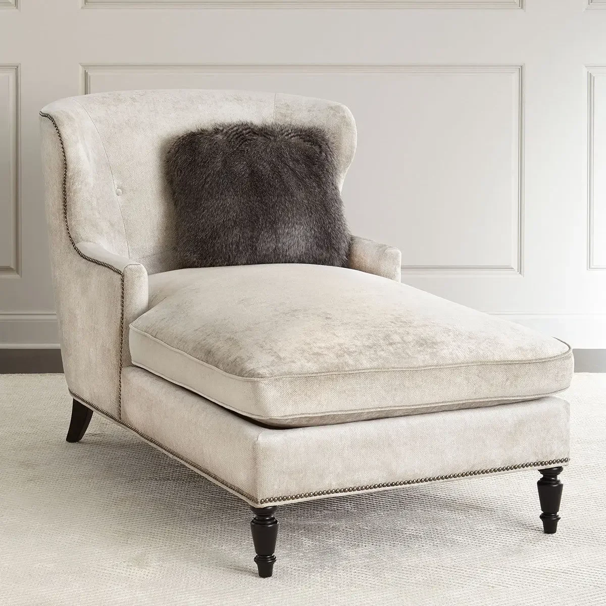 New American light luxury concubine chair sofa recliner living room concubine couch French modern single high-end villa B & B