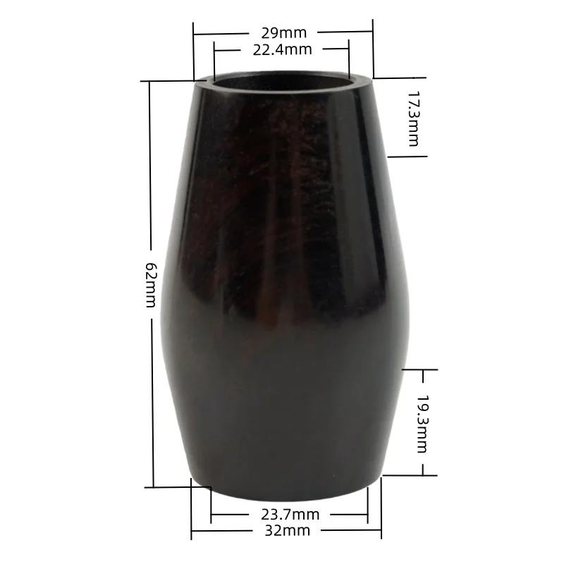 Bb clarinet accessories two-section tube mahogany material ebony material 62mm 65mm supports customization