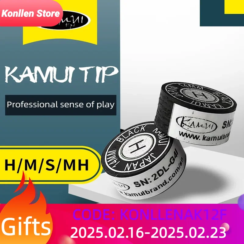 

Japanese Original Import KAMUI Cue Tips Billiard Pool Cue KAMUI Tip 14mm SS/S/M/H Snooker Tip Brown 11mm M/MH Billiard Accessory