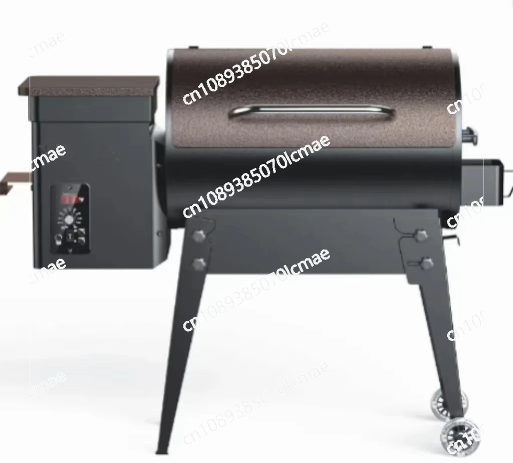 Upgraded Portable Wood Pellet Grill, Multi-Purpose Grill, Automatic Temperature Control, Foldable, 110V